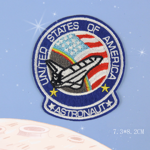 Venta caliente de fábrica astronautas de la <span class=keywords><strong>NASA</strong></span> espacio celestial parches bordados hierro en personalizado su insignia de logotipo para chaqueta camisa sombrero zapatos - Product Image 6