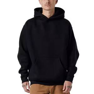 Wholesale 100% Cotton Men's <b>Hoodie</b> for Autumn Winter, Loose Fit Pullover Sweatshirt with Embroidery, Printing, Support Custom - Product Image 2