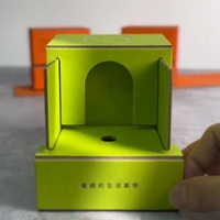 Boîte rigide en carton de luxe, design personnalisé fait main, avec revêtement UV, laminage mat, doublure en éponge pour l'emballage des bougies