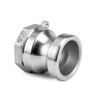 Connecteur rapide en acier inoxydable 304 de qualité alimentaire, résistant à la corrosion, filetage interne, connecteur de tube haute pression, raccord direct en caoutchouc