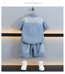Conjunto de Ropa de Verano de 3 Piezas con Pantalones Cortos para <span class=keywords><strong>Niño</strong></span> de 5 Años - Product Image 3
