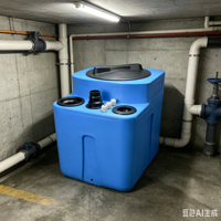 Station de relevage des eaux usées en plastique sur mesure, fabrication OEM ODM, moulage par rotation, carrée, anti-corrosion, JINSUMEI, relevage des eaux usées
