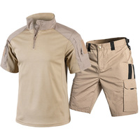 T-shirt tactique pour homme, séchage rapide, camouflage, entraînement, uniforme de sécurité extérieur, sport, tricoté