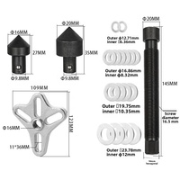 Kit d'outils polyvalents pour véhicules CiHOO 46 pièces : extracteur de balancier harmonique en alliage, pour volant, engrenage et vilebrequin