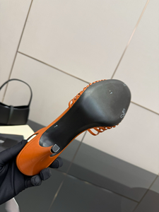 Sandalias Retro de Tacón Alto de Cuero, Sandalias de Verano Transpirables con Tira Delgada para Mujer, Sandalias Formales - Product Image 6