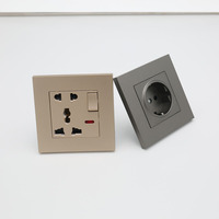 Prise murale industrielle, prise EU, 250V, 1 sortie, haute qualité, prix de gros d'usine pour usage domestique et commercial