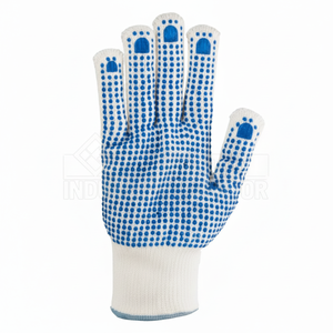 <b>PVC</b> Dotted Polyester Safety <b>Gloves</b> - Product Image 1