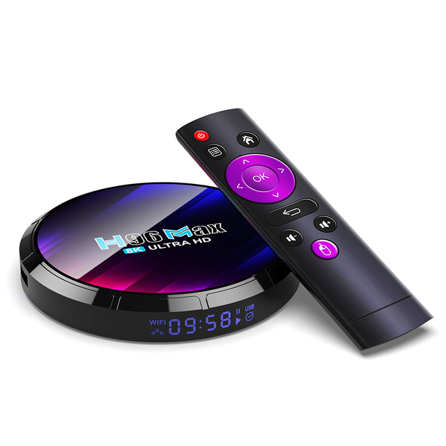 Good Smart TV Box Rockchip H96 Max Rk3528 Quad Core 4K Android 13 WiFi 6 OTT 2GB/16GB Support UI Buttons Customize 1 Year