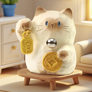 Lot de figurines miniatures de chats siamois de la série émotionnelle PAI authentiques en vente en gros pour collection et cadeaux - Product Image 5