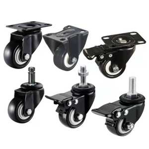 Roulette universelle de roue de roulette de tige filetée de 3/4 pouces pour le support d'entrepôt d'assemblage de profil d'extrusion d'aluminium - Product Image 6