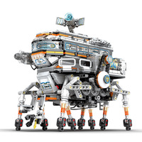 Reobrix 99003 Technical Star Science Station Explorer, Modelo de Coche Espacial de Aviación, Bloques de Construcción RC, Juego de Ladrillos de Juguete