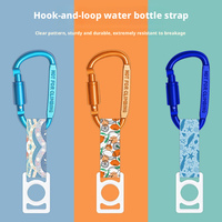Support de bouteille d'eau à mousqueton à visser, en tissu écologique, à double usage, pour achat en gros