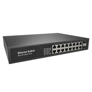 16 Port Gigabit Network <b>Switch</b> with SFP Uplink, 10/100/1000Mbps Rack Mount, Metal <b>Case</b>, Stable - Product Image 2