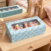 Boîtes cadeaux en papier avec fenêtre transparente imprimées sur mesure |   Boîtes en carton mignonnes à motif de patte pour jouets, collations et produits de boulangerie