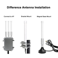 Antenne WiFi extérieure 2,4 GHz 5,8 GHz simple ou double bande, gain élevé, longue portée, omnidirectionnelle pour routeur WiFi