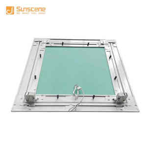 Trap Door Gypsum Board Access Panel Plaster Flush Aluminum 60x60 Drywall Gypsum <strong>Ceiling</strong> Lock Open - Product Image 1