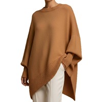 Nouveautés 2026 – Pull en maille ample et chaud pour femme, coupe irrégulière, manches chauve-souris, style oversize, vente en gros