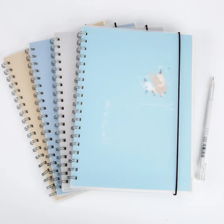 Customizabe Mode Goedkope Pp Plastic Hoes Prijs Sublimatie Blanks Spiraal Notebook
