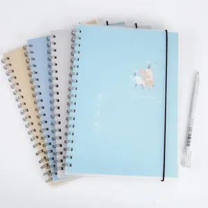 customizabe Fashion Cheap PP plastic cover Price sublimation blanks spiral notebook