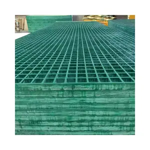 Molded Frp Walkway Grating Fiberglass Square Mesh With Grid Fiberglass Grating