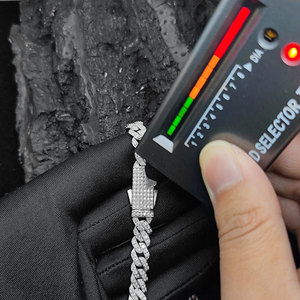 Bracelet Chaîne Unisexe Hip Hop Miami en Argent 925 Plaqué Or 18K avec Moissanite Sertie, Style Cubain Tendance, Prix Usine - Product Image 3