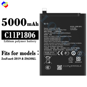 ASUS — batterie Zenfone 6 5000, 2019 mAh, z11p1806 <span class=keywords><strong>ZS630KL</strong></span>, pour téléphone portable - Product Image 2