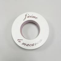 Boîte d'emballage pour macarons de forme ronde, faite à la main, de qualité supérieure, avec logo personnalisé, boîte en papier irrégulière unique pour les bonbons de luxe et les cadeaux de bijoux
