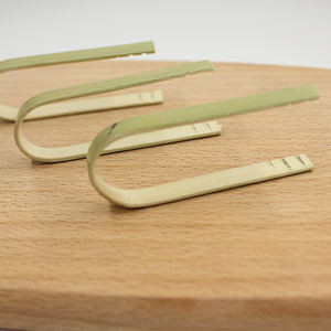 J & M Mini bambu tek kullanımlık maşa 100 adet 4 "tost için çevre dostu dayanıklı Catering büfe veya ev kullanımı için özel logo - Product Image 4