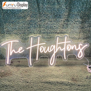 Diseño gratuito, venta al por mayor, logotipo de boda personalizado, personaje de <span class=keywords><strong>manga</strong></span> de dibujos animados, letrero de neón acrílico, letrero de neón led - Product Image 5