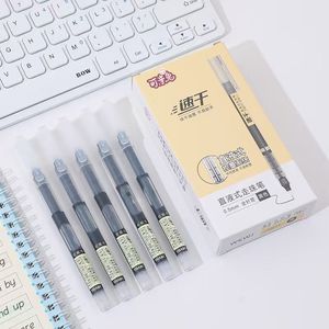 ปากกาโรลเลอร์บอลชนิดน้ำ สีดำ หัวเข็ม 0.5 มม. แห้งเร็ว ปากกาเจล สำหรับนักเรียน สอบ เขียนหนังสือ - Product Image 1