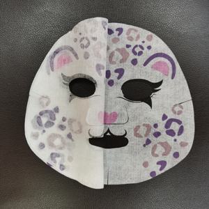 แผ่นมาส์กหน้าสัตว์แบบไม่ถักไม่ถักแบบกำหนดเองหน้ากากกระดาษรูปสัตว์ตลกสำหรับความงาม - Product Image 5