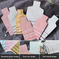 Sachet cosmétique imprimé sur mesure, emballage d'échantillons, pochette pour crème visage et masque, thermoscellable, petite pochette laminée en aluminium