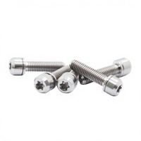 Fixation en titane Torx à tête ronde usinée CNC en Ti6Al4V brut, boulon avec rondelle plate pré-assemblée pour montage mécanique automobile