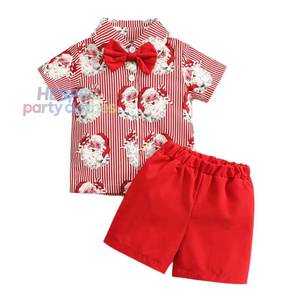 Ensembles de vêtements pour bébés garçons HP Summer 1-6 ans, chemises à manches courtes et pantalons, vêtements de Noël pour nouveau-nés, KBCS-009 - Product Image 1