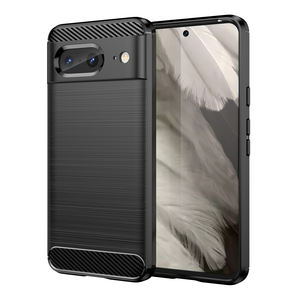 Silicone Soft Back Cover Tpu Mobile Phone Case Carbon <strong>Fiber</strong> for <strong>Google</strong> Pixel 8 8 Pro 8A Tpu for <strong>Google</strong> Pixel 9 9 Pro - Product Image 1