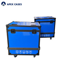 APEX CASES OEM ODM Protection robuste personnalisée en aluminium, contreplaqué et EVA pour boîtier de transport ATA à fermeture par loquet pour équipement de scène mobile