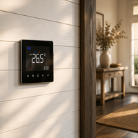 Termostato Inteligente WiFi Tuya para Calefacción por Suelo Radiante, Pantalla Táctil LCD a Color, Controlador de Temperatura Ambiente Programable para Calefacción Eléctrica