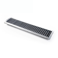Grille de ventilation rectangulaire en aluminium à double biais pour CVC, diffuseur de conduit, grille de retour d'air conventionnelle, grille filtrante moderne