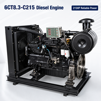 Moteur diesel refroidi par eau SCDC Cums 6CTA8.3-C215 215HP 8.3L 6 cylindres pour excavatrice, chargeuse et machines de construction