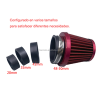 Evrensel 28mm 35mm 38mm 42mm 45mm 48 50mm mantar kafa motosiklet karbüratör hava filtresi temizleyici emme borusu modifiye Scooter