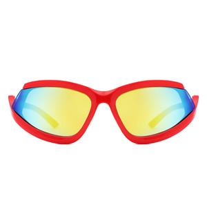 Quanta - Lunettes de soleil enveloppantes rectangulaires géométriques sportives - Product Image 3