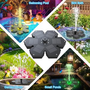 Nouvelle fontaine solaire à LED alimentée par batterie étang <span class=keywords><strong>lac</strong></span> lumière piscine flottante LED lumières colorées ornements de jardin - Product Image 6