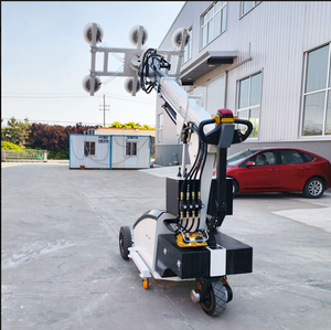 Robot de levage hydraulique jaune à ventouses avec bras inclinable et six ventouses pour levage de charges lourdes - Product Image 2