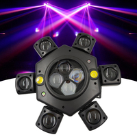 Équipement DJ Ultra-Abordable Lumière LED 150W Cyclone à Six Bras Effet Nid d'Abeille 3-en-1 Faisceau Stroboscopique Laser Lyre pour Boîte de Nuit