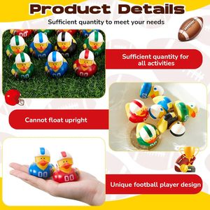 Резиновая уточка MOCO для ванной с функцией снятия стресса для малышей и детей – плавающая игрушка из винила и резины для ванны - Product Image 5