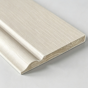 Plinthe en <span class=keywords><strong>bois</strong></span> massif traité, décorative, blanche, anti-humidité, pour revêtement mural ou peinture, vente en gros - Product Image 4
