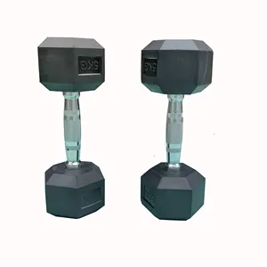 Best rubber coated dumbbell 2.5 5 7.5 10 12.5 15 17.5 20 22.5 25 27.5 30kg workout fitness equipment gym dumbbells life fitness