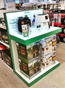 Support d'affichage d'appareils électroménagers en acrylique <span class=keywords><strong>de</strong></span> grande capacité, sur pied, <span class=keywords><strong>de</strong></span> haute qualité, personnalisé en usine en Chine, pour Home <span class=keywords><strong>Depot</strong></span>, étagère, kiosque - Product Image 5