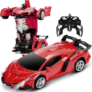 आर सी कारों और ट्रकों रिमोट कंट्रोल कारों 2In1 परिवर्तन रोबोट विरूपण खिलौने आर सी स्पोर्ट्स वाहन मॉडल इलेक्ट्रिक कार
