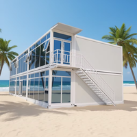 Fantástica Casa Contenedor Prefabricada Moderna de 20ft/40ft, Multi-Piso, Desmontable, Expandible, Plegable, Resistente al Viento y al Agua
